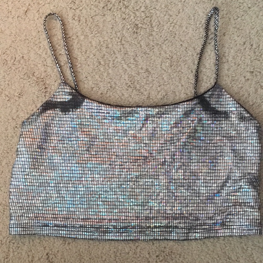 Reflective crop top